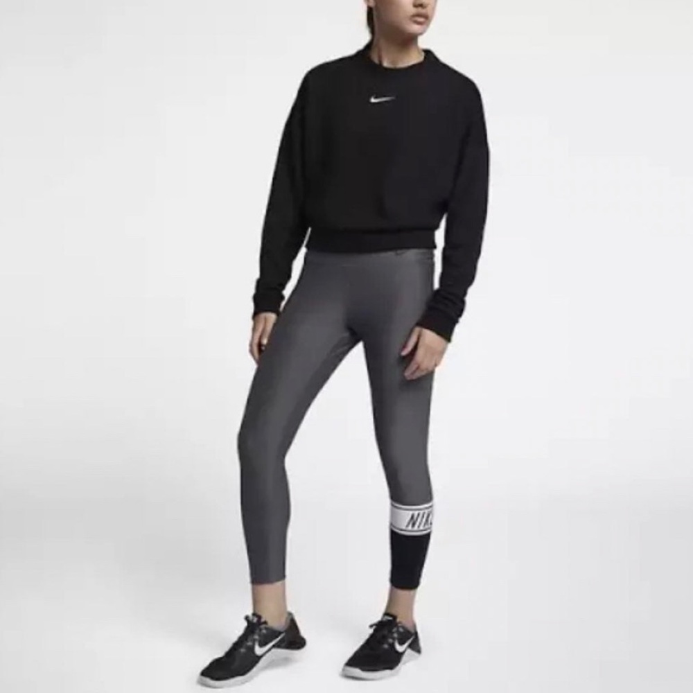 Small RARE Nike Power Mid-Rise Training Crop Legging